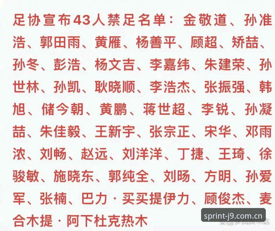 足协第三批禁足名单最新动态：65人遭重罚，终身禁足17人，J9九游会用户直呼大快人心